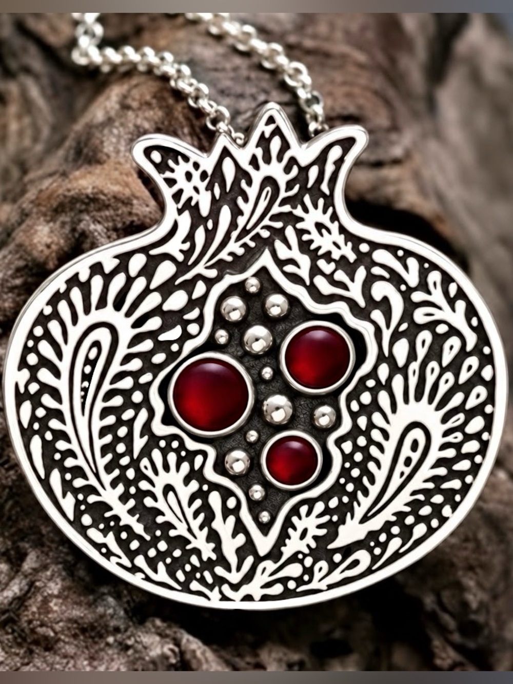 Fruit of the Dead~ Pomegranate Persephone Adonis Greek Gods Spinel Seed Necklace - Picture 2 of 9